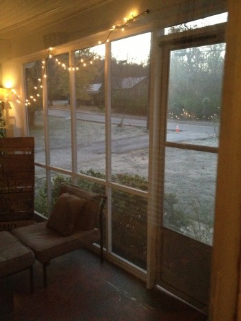frost from porch